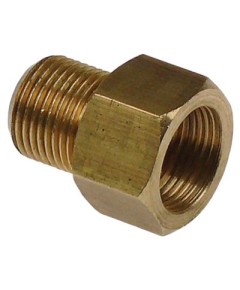 Anschlussst?ck L 29mm ID ? 8mm SW 22 Messing Gewinde 3/8  IG - 3/8  AG
