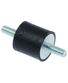 Vibration damper thread M4 ? 15mm H 15mm thread L 2x 10mm