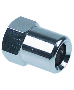 Union nut thread 3/8  IT chrome-plated brass L 31,5mm hole ? 12,8mm