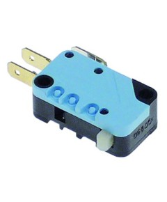 Microswitch pin operated 250 V 16 A 1CO connection female faston 6.3mm blue/black