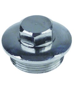 end cap thread M28x1.5 L 23mm WS 17 chrome-plated brass