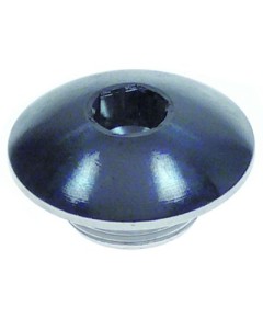 End cap thread M18x1 chrome-plated brass L 15mm WS 8