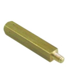 shaft thread M4 square L 34mm W 6mm brass