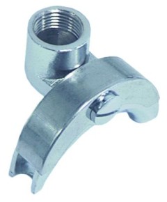 Siebtr?gerauslauf Gewinde 3/8  2 Wege gebogen/lang Auslaufabstand 45mm