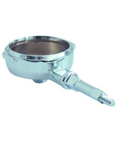 Filter holder chrome-plated brass ID ? 61,5mm outlet 3/8  handle M8 mounting ? 81,6mm