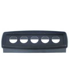 bezel L 112mm W 40mm black plastic suitable for 1d5 oval