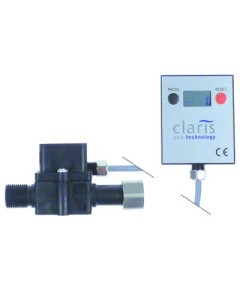 Durchflussmessger?t mit Digitalanzeige Anschluss 3/8  IG - 3/8  AG Baul?nge 80mm