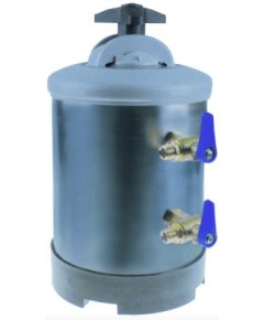 softener manual with 2 valves container capacity 5l amount of resin 3,5l