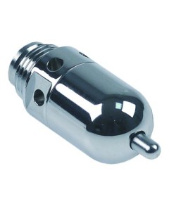 Aerator and air bleeder thread 1/2  ET chrome-plated brass ? 26mm L 42mm metal seated