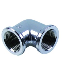 Angle piece thread 1/2  IT - 1/2  IT chrome-plated brass