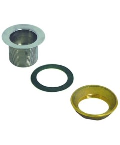Ablaufventil AD ? 69mm Messing verchromt Gewinde 1?  H 40mm