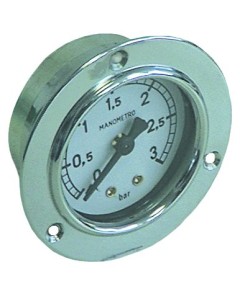 Manometer ? 52mm Druckbereich 0 bis 3bar Anschluss ruckseitig Markierung 0,7-1 Gewinde 1/8