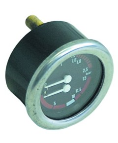 Manometer Doppelskala ? 63mm Druckbereich 0-2,5 / 0-15bar Anschluss ruckseitig