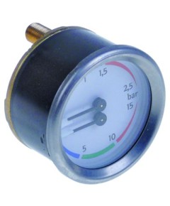 manometer double scale ? 60mm pressure range 0-2.5 / 0-15bar