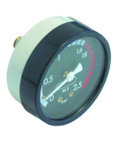 manometer ? 57mm pressure range 0 up to 2.5bar thread 1/8  marking 1,6 connection on the backside