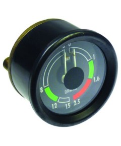 Manometer connection on the backside thread 1/8  ? 60mm double scale pressure range 0-2.5 / 0-15bar