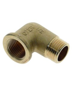 angle piece thread 1/2  ET - 1/2  IT brass
