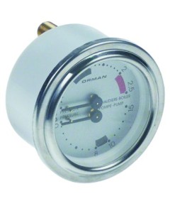 Manometer Doppelskala ? 63mm Druckbereich 0-2,5 / 0-15bar Anschluss ruckseitig