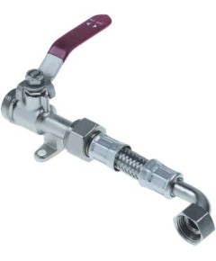 ball valve with hose thread 3/4  L 200mm
