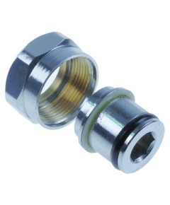 Adapter ? 20mm H 21mm 3/8  NPT for riser pipe connection ? 20,5mm
