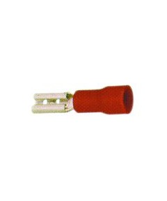 female faston size 2.8x0.8mm 0.5-1.5mm? Qty 100 pcs insulation PVC Cu gal Sn red