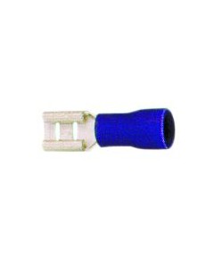 Female faston Cu gal Sn blue t.max. 75°C 1.5-2.5mm? size 4.8x0.8mm insulation PVC
