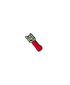 Female faston Cu gal Sn red t.max. 75°C 0.5-1.5mm? size 6.3x0.8mm insulation PVC Qty 100pcs