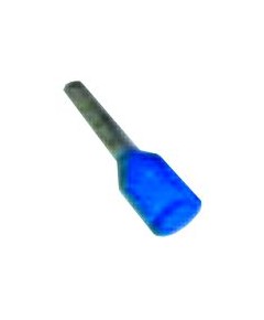 Wire end ferrules Cu gal Sn blue t.max. 110°C 2,5mm? length 12mm + collar insulation PVC
