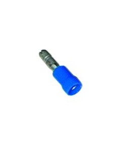 Rundstecker Gr??e ?4mm 1,5-2,5mm? VPE 100 Stuck Isolierung PVC Cu gal Sn blau T.max. 75°C