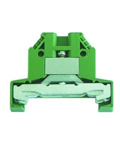 Rail-mounted terminal top-hat rail 35mm yellow/green L 48,5mm W 6mm 0.5-4mm?