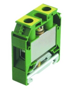 Rail-mounted terminal top-hat rail 35mm yellow/green L 53mm W 16mm 2.5-35mm?