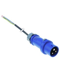 Anschlusskabel CEE 3-polig Kontakte P+N+PE max. 32A max 230V 4mm? 2m H07 RN-F mit Stecker