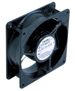 axial fan L 119mm W 119mm H 38mm 230VAC 50Hz 18W bearing ball bearing manuf. no. 4656Z metal