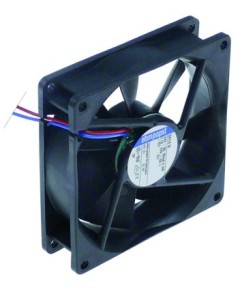 axial fan L 92mm W 92mm H 25mm 24VDC 2,3W bearing ball bearing manuf. no. 3414N