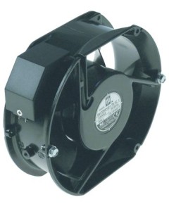 Axial fan 230VAC 50 W L 172 mm W 150 mm H 55 mm bearing ball bearing connection male faston 2.8mm