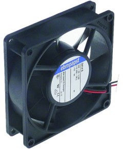 axial fan L 92mm W 92mm H 25mm 24VDC 2,3W bearing slide bearing manuf. no. 3414NG