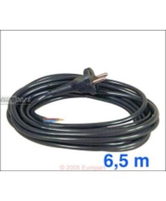 Anschlusskabel(ST)  6,5m 2 x 0,75 mm?, schwarz, Schukostecker/Aderendh?lsen