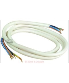 Anschlusskabel(BO) 2,0m 5 x 2,5 mm?, wei?, Steckkabelschuhe/Quetschverbind