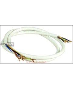 Anschlusskabel(BO) 1,5m 5 x 1,5 mm?, wei?, Steckkabelschuhe/Quetschverbind