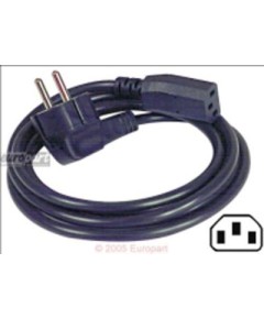 Anschlusskabel(Kaltger?te)2,0m 3 x 0,75 mm?, schwarz, 65°, Schukowinkelstecker/Ka