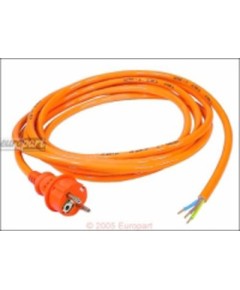 Anschlusskabel Schuko 5,0m Profiqualit?t 3 x 1,5 mm?, orange, Profiqualit?t - Schukostecker