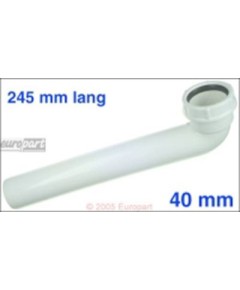 Ablaufbogen 40mm? 245mm 245 mm lang, wei?