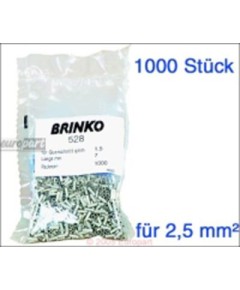 Aderendh?lsen 2,5 mm? verzinnt 2,5 mm?, 7 mm lang - 1000 St?ck -