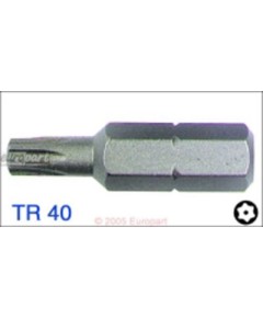 Bit Torx TR40 25mm mit Bohrung, L?nge: 25 mm