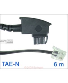 Anschlusskabel TAE-N/6P6C  6m TAE-N-Stecker/6P6C-Modularstecker