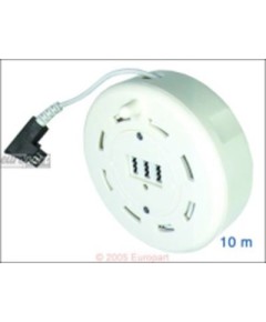 Anschlusskabeltrommel (Telefon) Kabeltrommel mit TAE-NF/F Dose in der Trommel, TAE