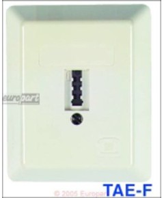 Anschlussdose(Tel)TAE-F 1fach AP Aufputz, f?r 1 Amtsleitung - Telefon-Anschlussdose