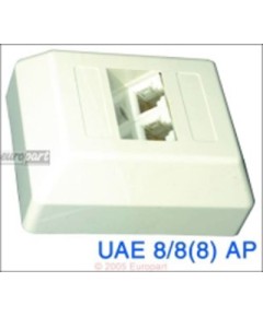Anschlussdose(Tel)UAE 2fach AP Aufputz, f?r 2 getrennte Amtsleitungen - Telefon-A