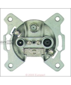 Anschlussdose(Antenne)10dB f?r SAT- und BK- Anlagen, mit 3 Ausl?ssen (SAT, TV