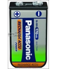 Akku 9-V-Block/P22P, 170mAh 9 V   - NiMH-Akku, h?here Leistung / kein Memory-E